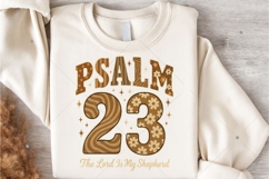 Psalm 23 PNG, The Lord Is My Shepherd PNG, Bible Verse PNG Product Image 6