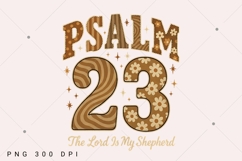 Psalm 23 PNG, The Lord Is My Shepherd PNG, Bible Verse PNG Product Image 2