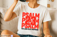 Christian PSALM 23 Varsity SVG PNG T-shirt Design Product Image 2