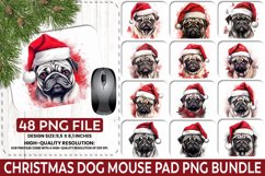 Christmas Dog Mouse Pad Bundle - Christmas Sublimation Product Image 1
