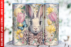 Easter Bunny Tumbler Wrap | 20oz Straight &amp; Tapered Tumbler Product Image 1