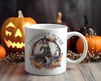 Frequent Flyer PNG, Funny Witch Halloween Sublimation Design Product Image 3