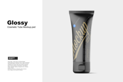 Glossy Cosmetic Tube Mockup Product Image 2