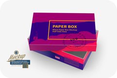 Paper Box Mockup Half Side View Product Image 1