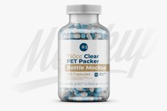 Clear Pills Bottle Mockup 750 cc Product Image 1