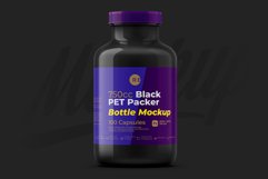 Black Pills Bottle Mockup Product Image 3