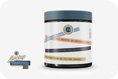 Glossy Protein Jar Mockup 200g Product Image 3