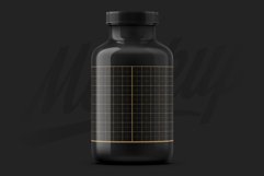 Black Pills Bottle Mockup Product Image 5