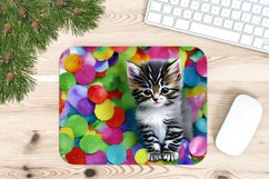 Cute Kitten Mouse Pad Sublimation Design Product Image 1