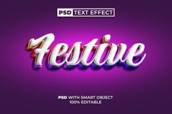 PSD Festive 3d text effect style Product Image 1