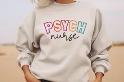 Psych Nurse Shirt | Mental Health SVG Sweatshirt Design Product Image 2