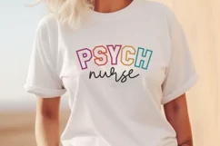 Psych Nurse Shirt | Mental Health SVG Sweatshirt Design Product Image 3