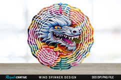 Stained Glass Chow Chow Dog Wind Spinner Sublimation PNG Product Image 1
