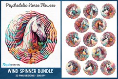 Psychedelic Horse Flowers Wind Spinner,Wind Spinner Love, Rainbow Horses Wind Spinner,Psychedelia Horse Wind Spinner, Psychedelic Horse Flowers Spinner,Rainbow Horses Spinner,Psychedelia Horse Spinner,Alt Wind Spinner, Sublimation Psychedelic Horse Flower