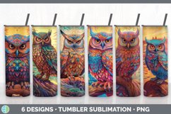 Bundle of six Rainbow Owls Tumbler designs.