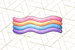 Spring Groovy Abstract Shape Clipart PNG Psychedelic Element Product Image 2