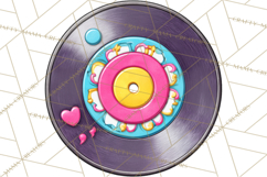 Spring Groovy Abstract Shape Clipart PNG Psychedelic Element Product Image 3