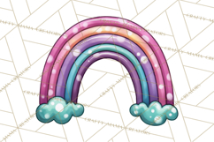 Spring Groovy Abstract Shape Clipart PNG Psychedelic Element Product Image 4