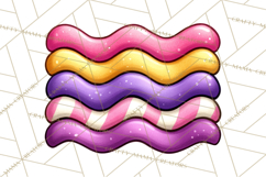 Spring Groovy Abstract Shape Clipart PNG Psychedelic Element Product Image 2
