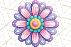 Spring Groovy Abstract Shape Clipart PNG Psychedelic Element Product Image 5