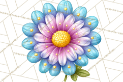 Spring Groovy Abstract Shape Clipart PNG Psychedelic Element Product Image 2