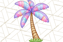 Spring Groovy Abstract Shape Clipart PNG Psychedelic Element Product Image 3