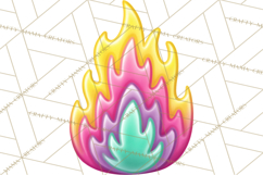 Spring Groovy Abstract Shape Clipart PNG Psychedelic Element Product Image 3