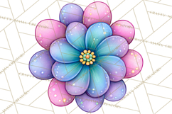 Spring Groovy Abstract Shape Clipart PNG Psychedelic Element Product Image 4