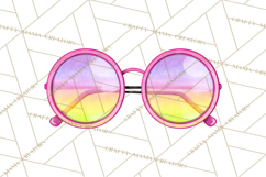 Spring Groovy Abstract Shape Clipart PNG Psychedelic Element Product Image 4