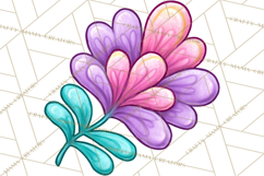 Spring Groovy Abstract Shape Clipart PNG Psychedelic Element Product Image 5