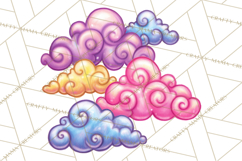 Spring Groovy Abstract Shape Clipart PNG Psychedelic Element Product Image 5