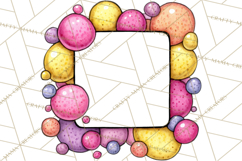 Spring Groovy Abstract Shape Clipart PNG Psychedelic Element Product Image 3