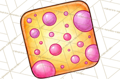 Spring Groovy Abstract Shape Clipart PNG Psychedelic Element Product Image 5