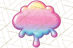 Spring Groovy Abstract Shape Clipart PNG Psychedelic Element Product Image 4