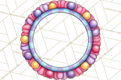 Spring Groovy Abstract Shape Clipart PNG Psychedelic Element Product Image 5