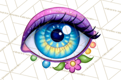 Spring Groovy Abstract Shape Clipart PNG Psychedelic Element Product Image 3