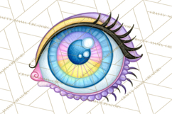 Spring Groovy Abstract Shape Clipart PNG Psychedelic Element Product Image 4