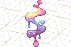 Spring Groovy Abstract Shape Clipart PNG Psychedelic Element Product Image 5
