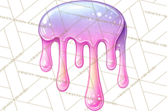 Spring Groovy Abstract Shape Clipart PNG Psychedelic Element Product Image 5