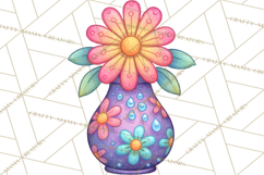 Spring Groovy Abstract Shape Clipart PNG Psychedelic Element Product Image 3