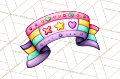 Spring Groovy Abstract Shape Clipart PNG Psychedelic Element Product Image 3