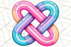 Spring Groovy Abstract Shape Clipart PNG Psychedelic Element Product Image 4