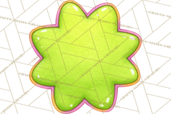 Spring Groovy Abstract Shape Clipart PNG Psychedelic Element Product Image 4