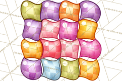 Spring Groovy Abstract Shape Clipart PNG Psychedelic Element Product Image 5