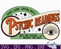Vintage Farmhouse Halloween Svg Sign, Psychic Readings Product Image 2