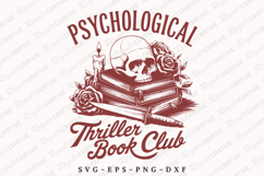 Psychological Thriller Book Club SVG Design Product Image 1