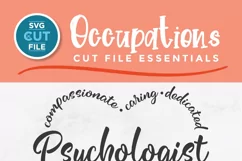 Psychologist SVG - create shirts or tote bags on your Cricut or Silhouette cutting machine