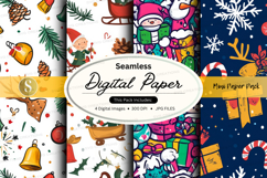 Christmas digital paper Product Image 1