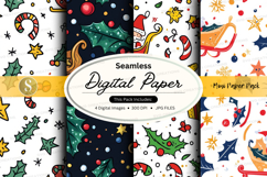 Seamless digital paper - christmas theme digital paper pack Product Image 1