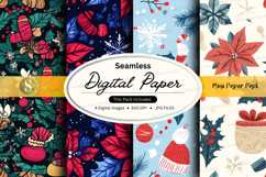 Seamless digital paper - christmas themed Product Image 1